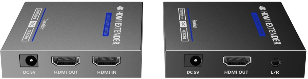 PremiumCord HDMI 2.0 extender na 70m přes Cat6/Cat6A/Cat7, Ultra HD 4kx2k@60Hz