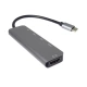 PremiumCord USB-C na HDMI + USB3.0 + 2x USB2.0 + PD(power delivery) adaptér