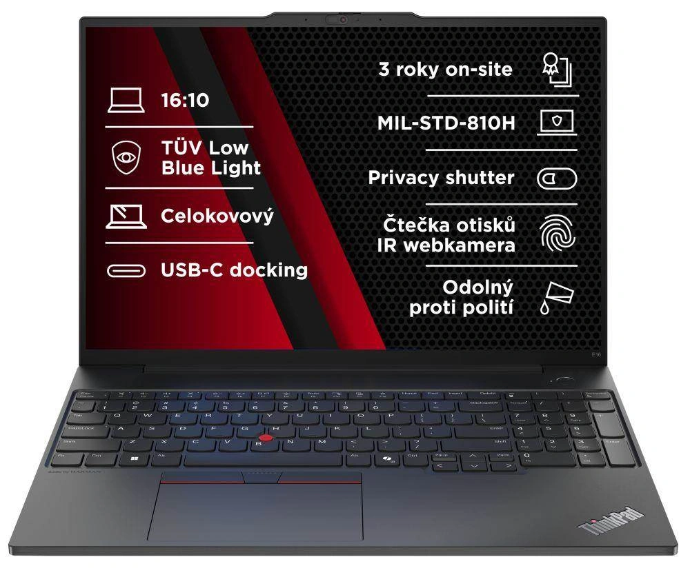 Lenovo ThinkPad E16 AMD G2, černá