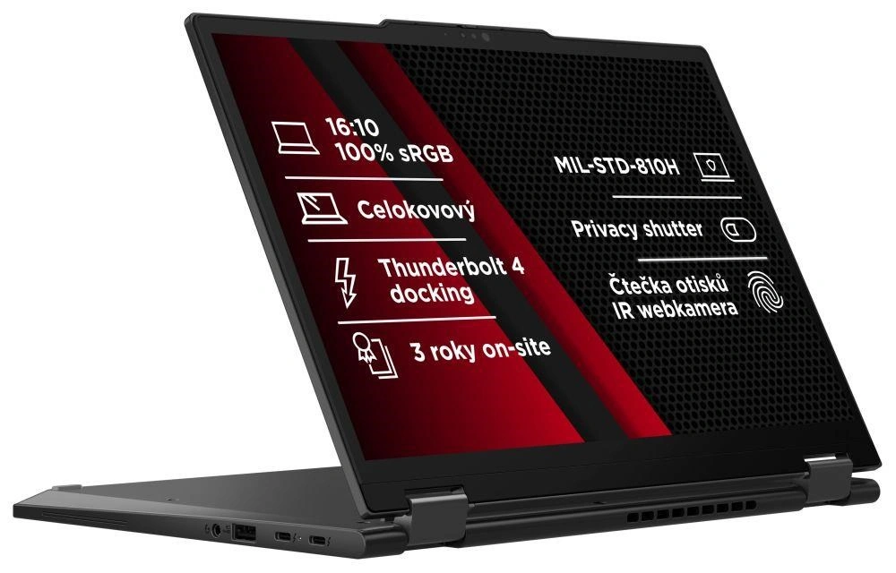 Lenovo ThinkPad X13 2-in-1 G5, černá