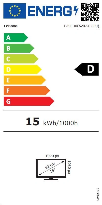 Lenovo LCD P25i-30 24,5" IPS/16:9/1920x1080/250cd/1300:1/6ms/USB Hub/HDMI+DP/Pivot/černá