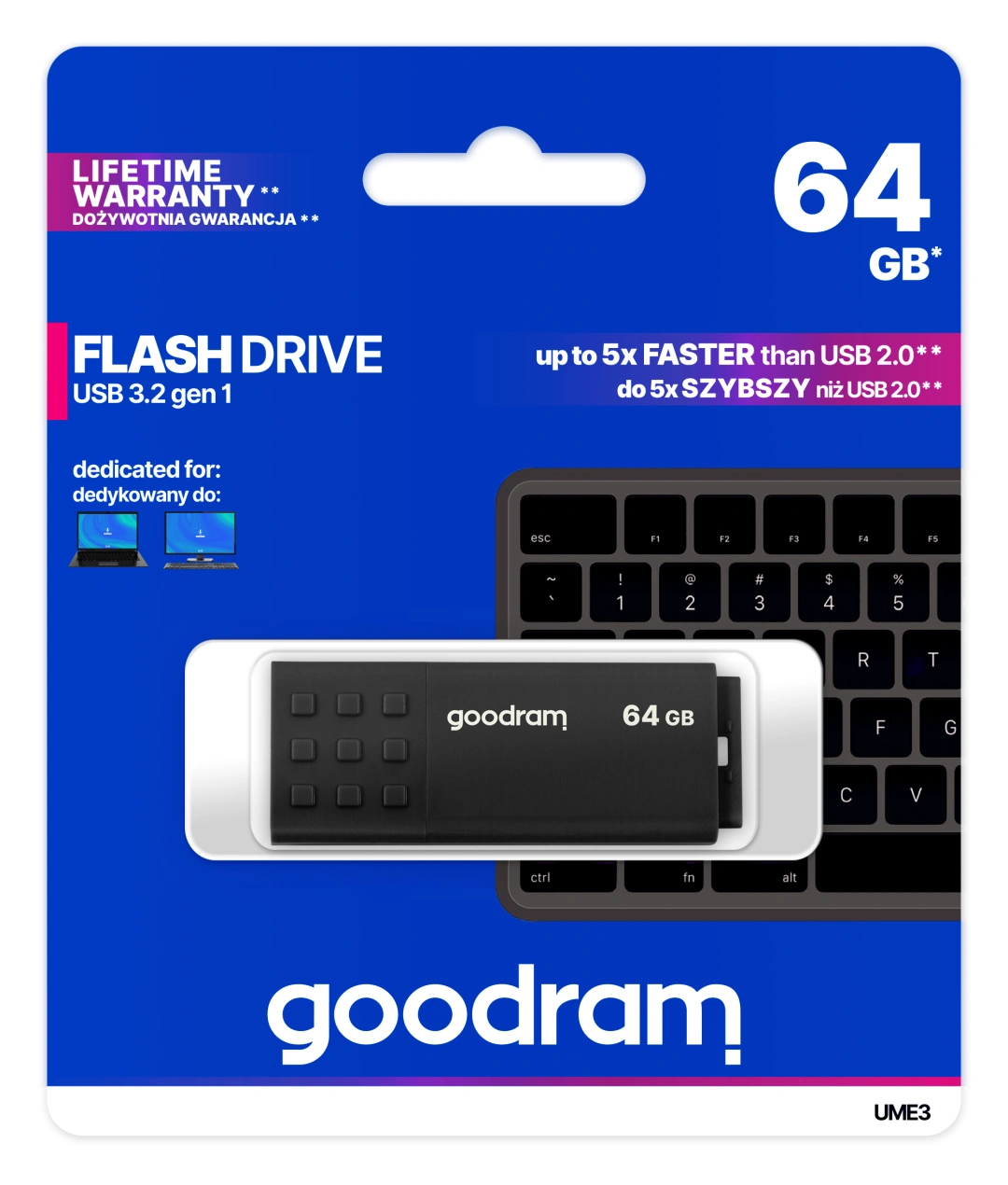 GoodRam 64GB USB Flash 3.0 UME3 černá