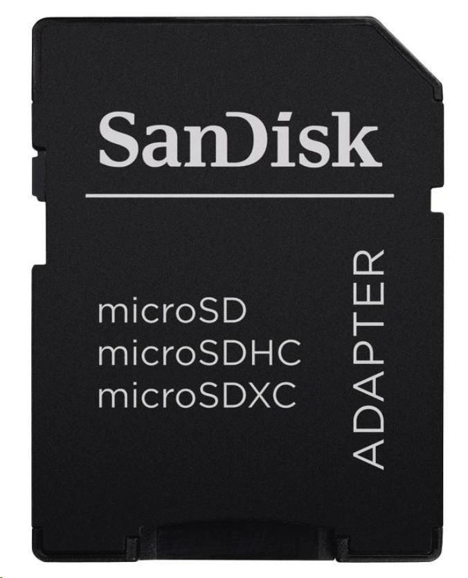 SanDisk MicroSDXC 128GB Ultra (140 MB/s, A1 Class 10 UHS-I) + adaptér