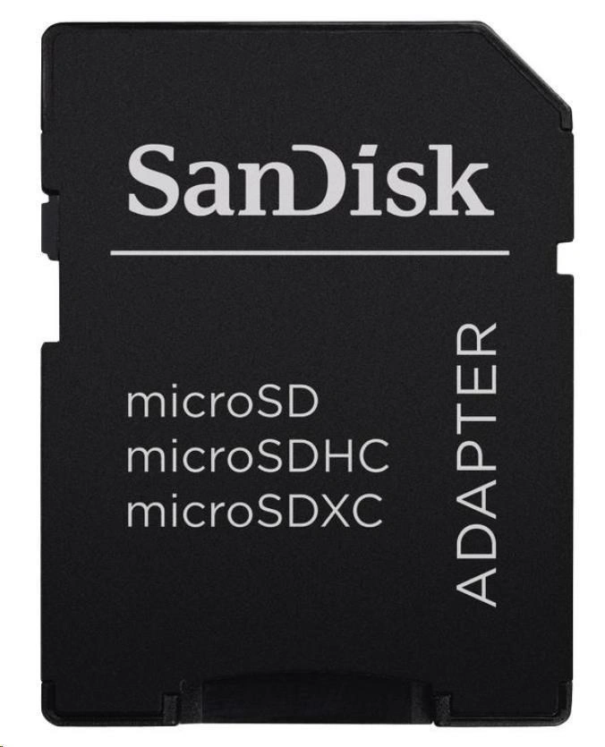 SanDisk MicroSDXC karta 256GB Ultra (150 MB/s, A1 Class 10 UHS-I) + adaptér