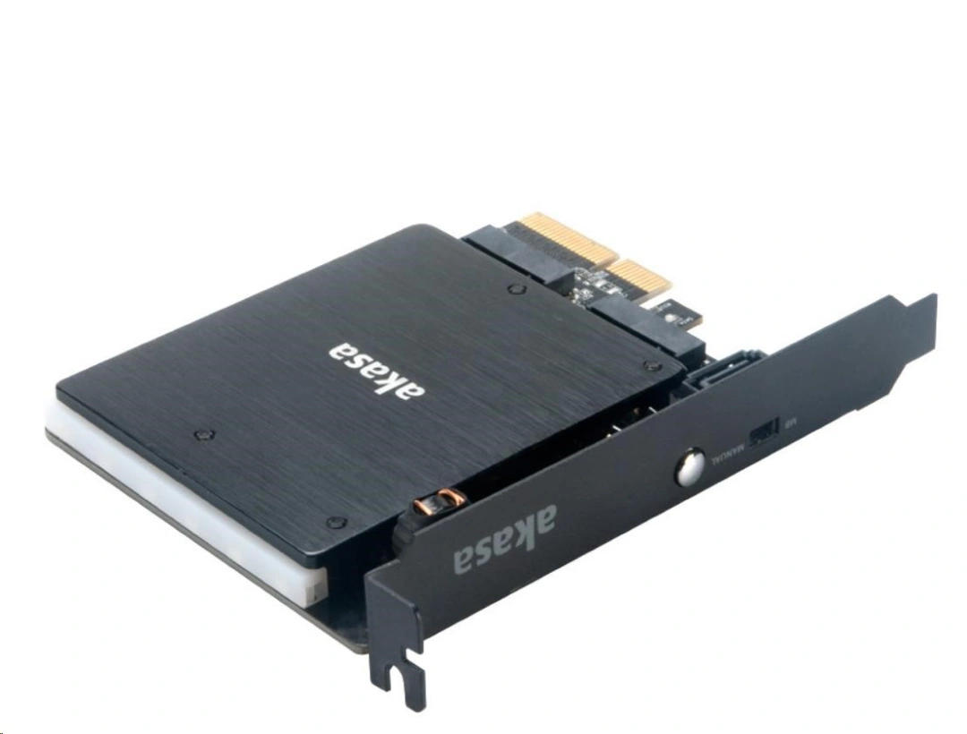 AKASA Adaptér pro M.2 PCIe a M.2 SATA s chladičem