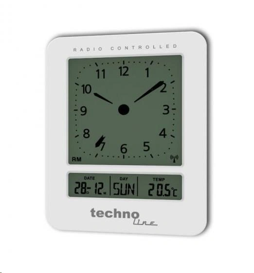 TechnoLine WT 745W Budík digitální, bílý