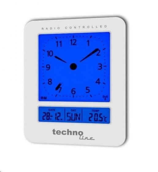 TechnoLine WT 745W Budík digitální, bílý