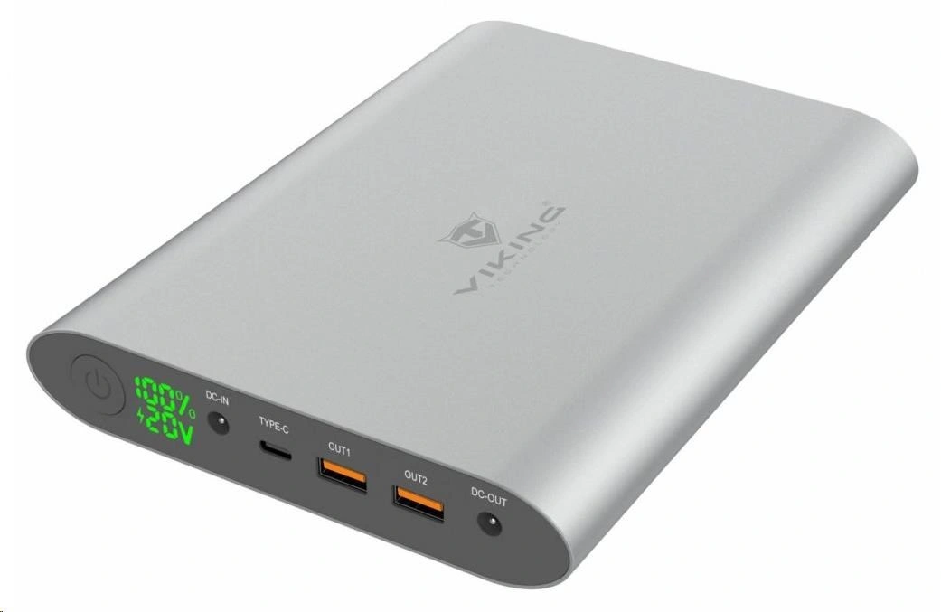 Viking 40000mAh - PowerBank pre notebook, šedá