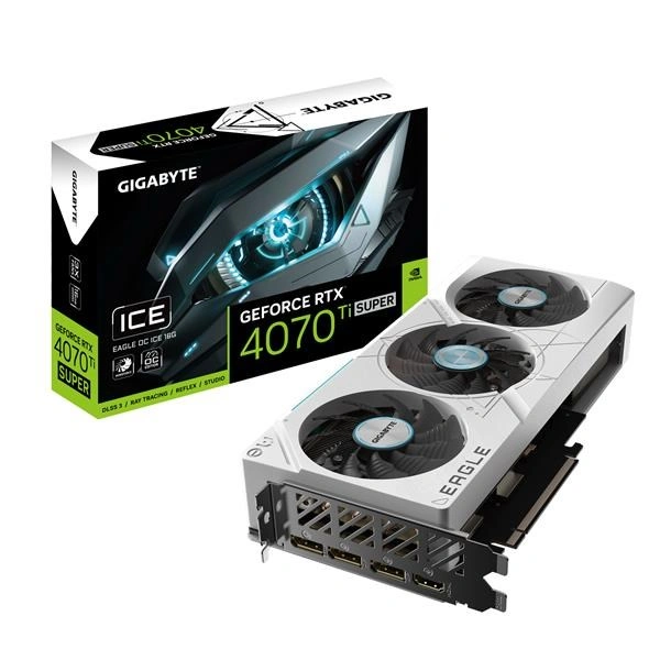 GIGABYTE GeForce RTX 4070Ti SUPER EAGLE OC ICE 16G, 16GB GDDR6X