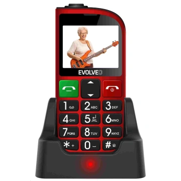 Evolveo EasyPhone EP-800-FMR, Red