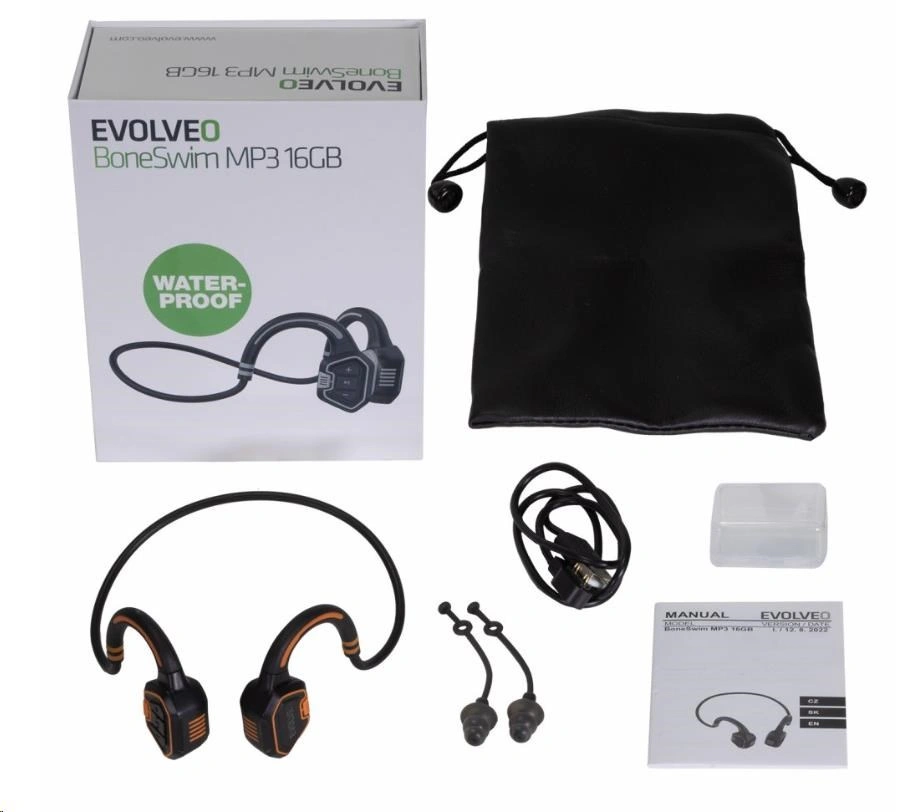  Evolveo BoneSwim BS-MP3-16GB-OR