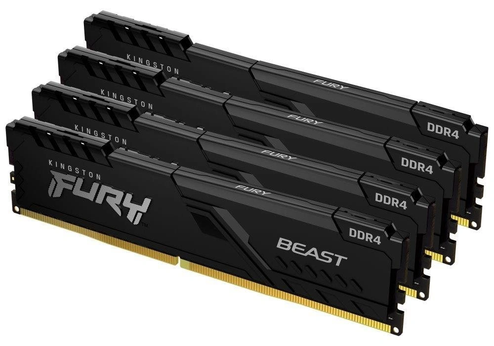 Kingston Fury Beast Black 64GB (4x16GB) DDR4 3200 CL16