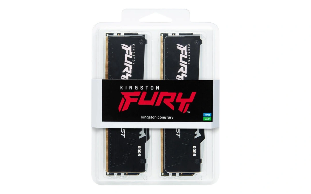 Kingston Fury Beast Black 64GB (2x32GB) DDR5 6400 CL32, AMD EXPO