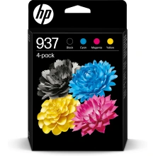 HP 937 CMYK Original Ink Cartridge 4-Pack (6C400NE)