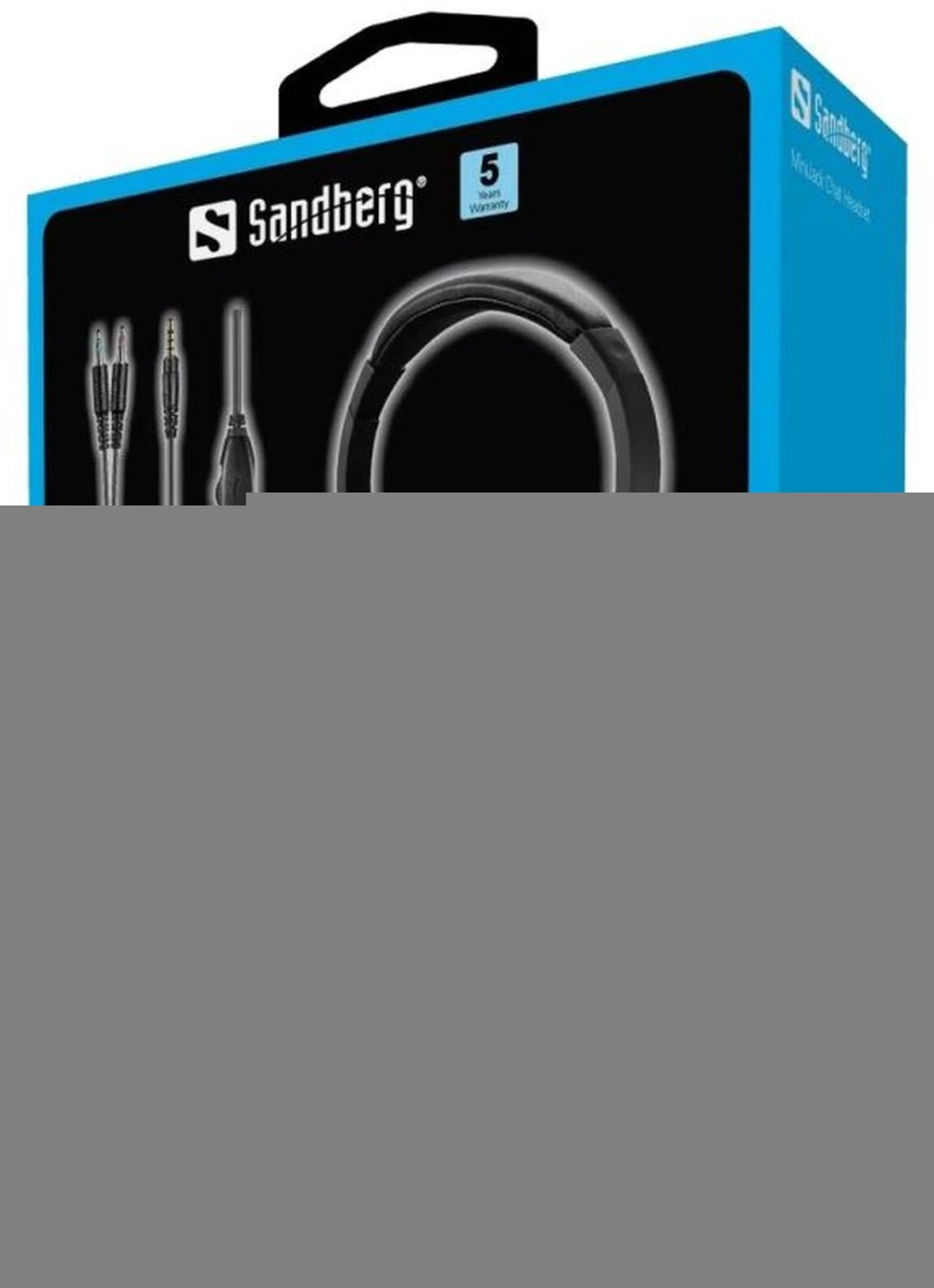 Sandberg MiniJack Chat Headset, černá