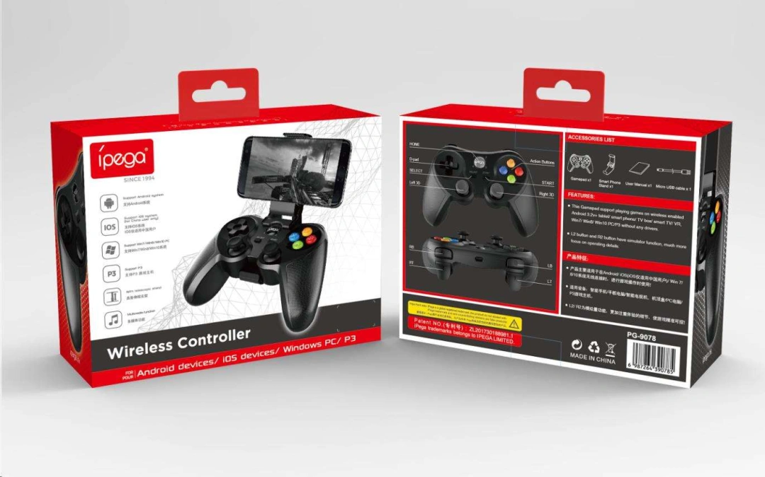 iPega Wireless Controller Gaming Gamepad PG - 9078