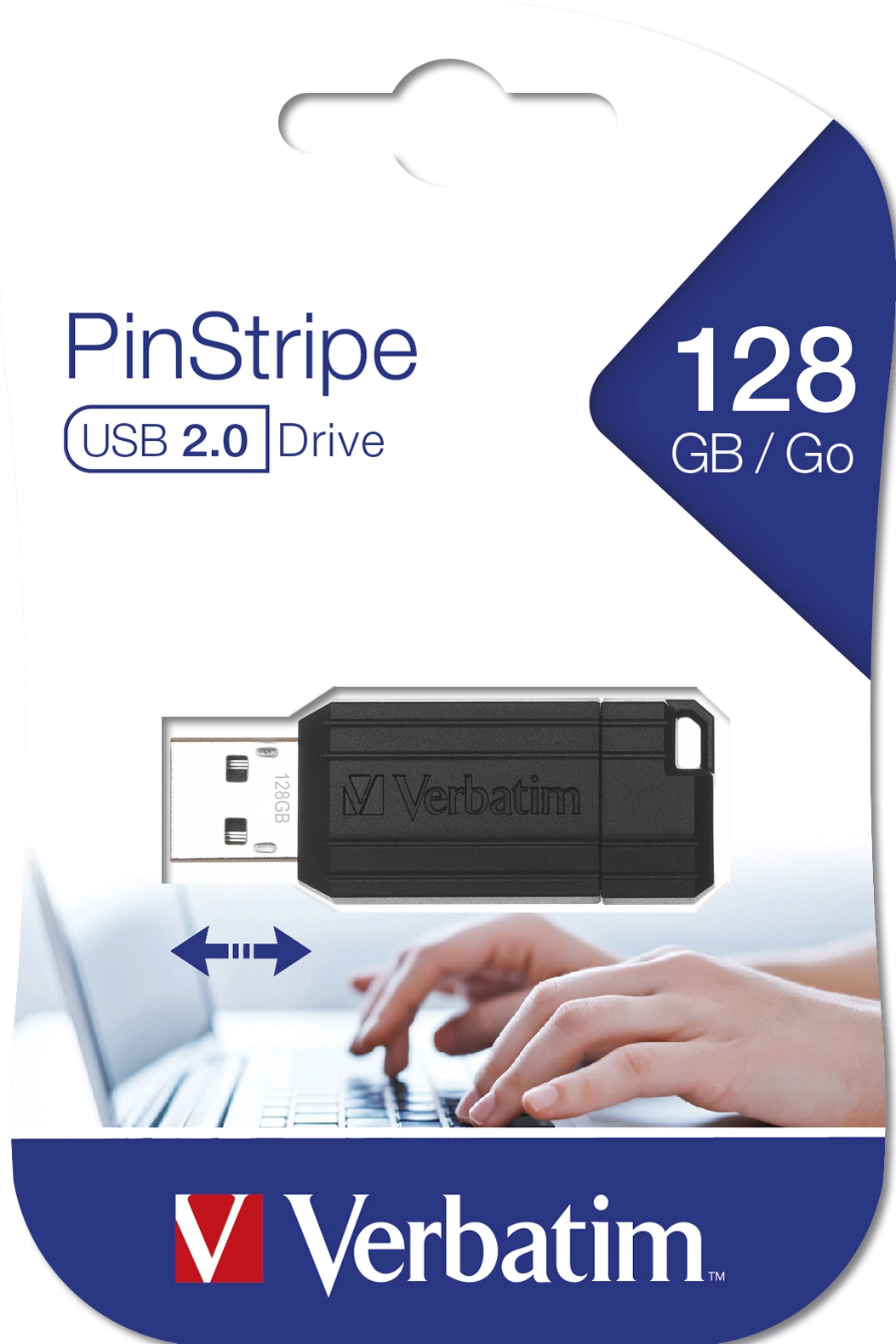 Verbatim 128GB USB Flash 2.0 PIN STRIPE Store