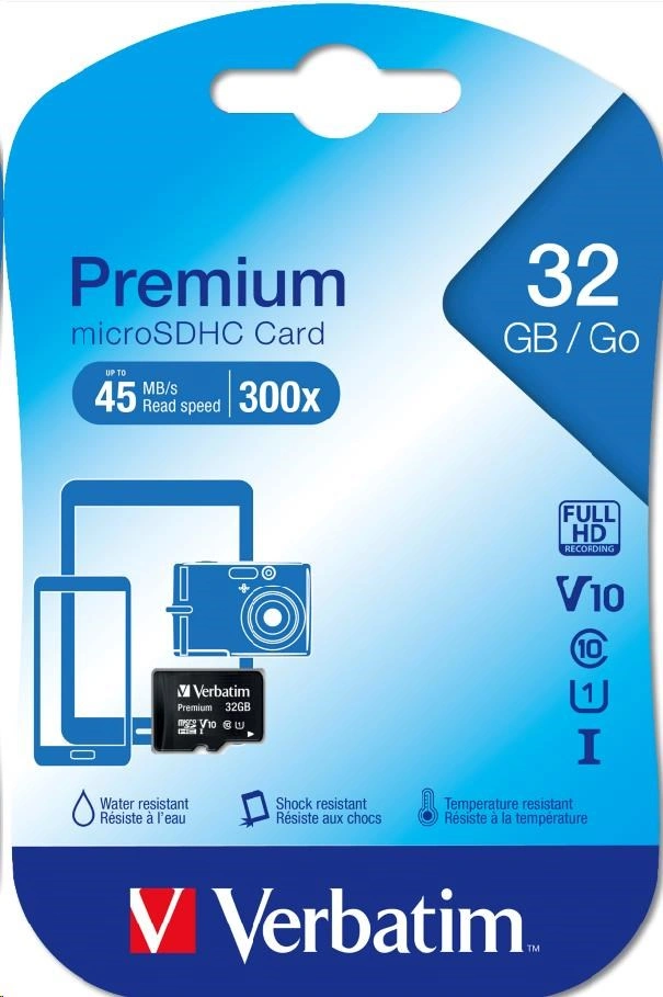 VERBATIM Premium U1 Micro SecureDigital SDHC/SDXC 32GB