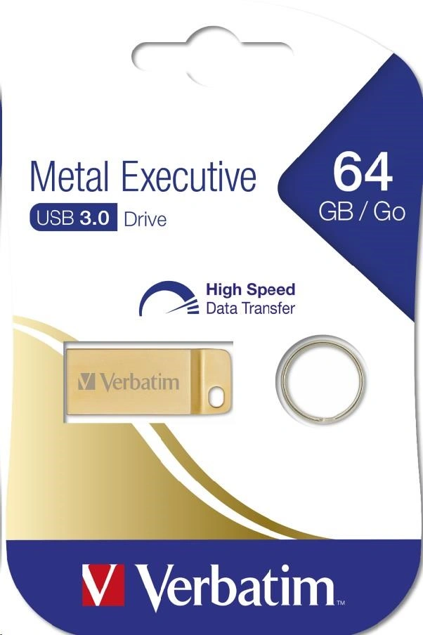 Verbatim Metal Executive  USB 3.0 64GB, Gold
