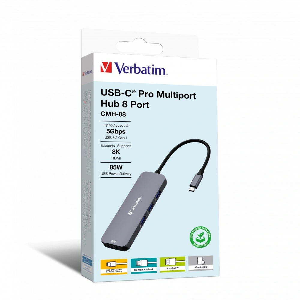 VERBATIM Hub USB-C Pro Multiport 8 Port