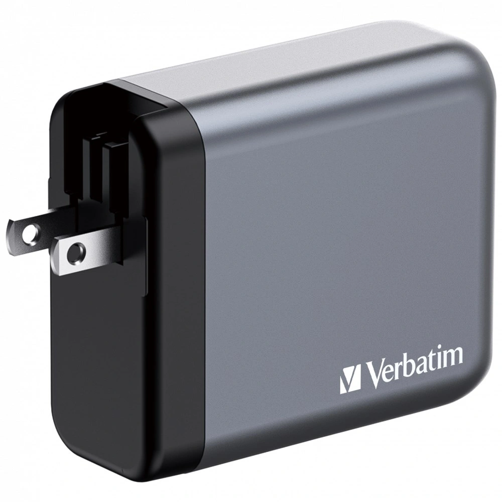 Verbatim cestovní adaptér GNC-140, GaN, 2xUSB-C PD 140W, USB-C PD 20W, USB-A QC