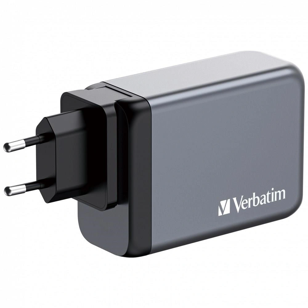 Verbatim cestovní adaptér GNC-100, GaN, 2xUSB-C PD 100W, 1xUSB-C PD 65W, 1xUSB-A QC 3.0