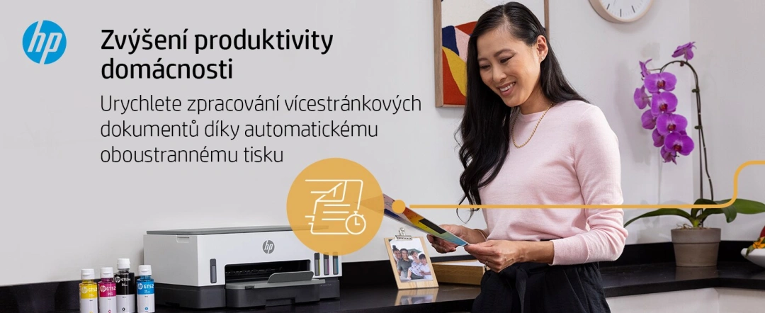 HP Smart Tank 720 multifunkční inkoustová tiskárna, A4, barevný tisk, Wi-Fi (6UU46A)