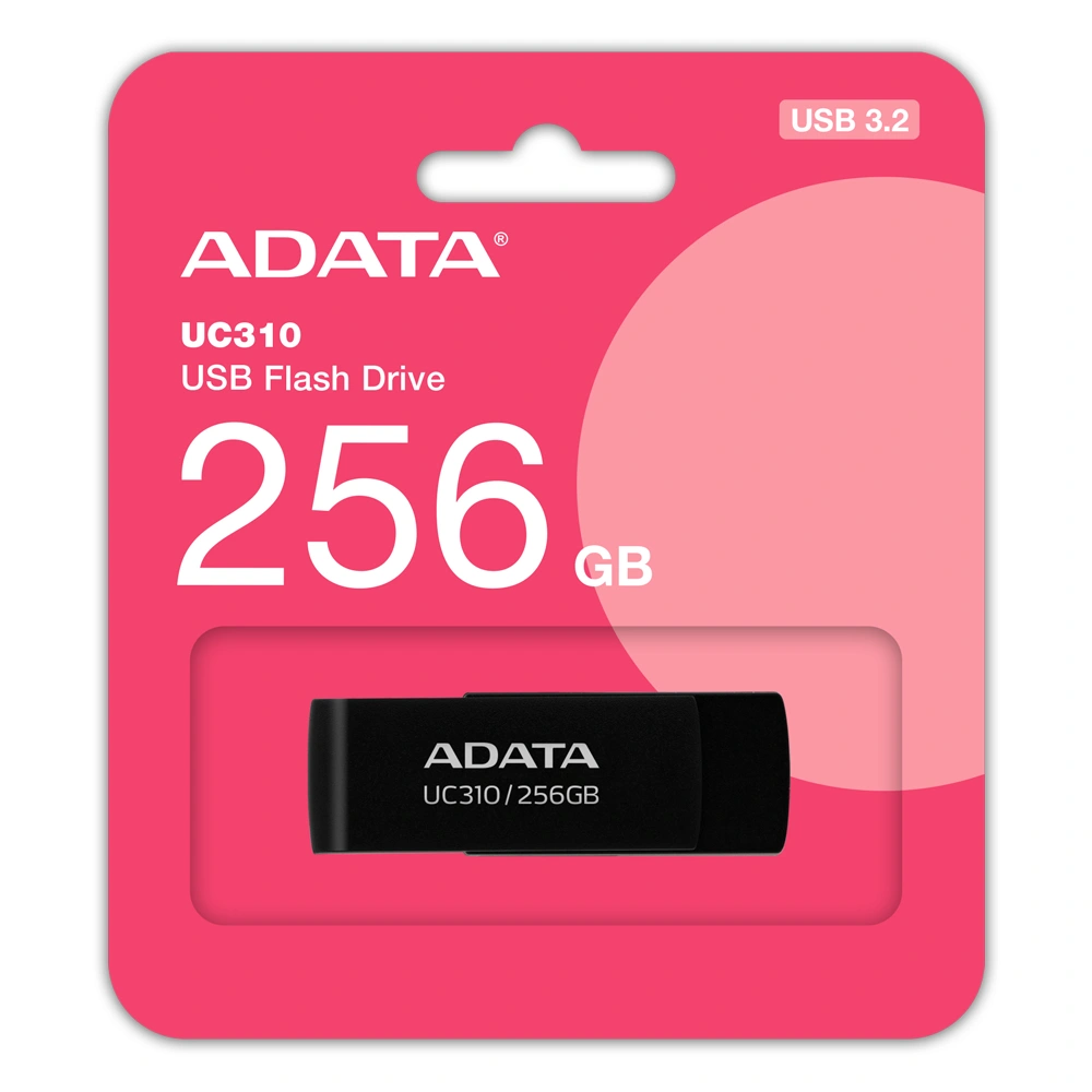 Adata Flash Disk 256GB UC310, USB 3.2, Black