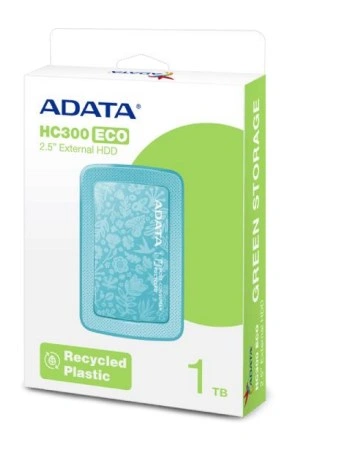 Adata HDD 1TB 2,5" USB 3.2 AHC300E, ECO, Green