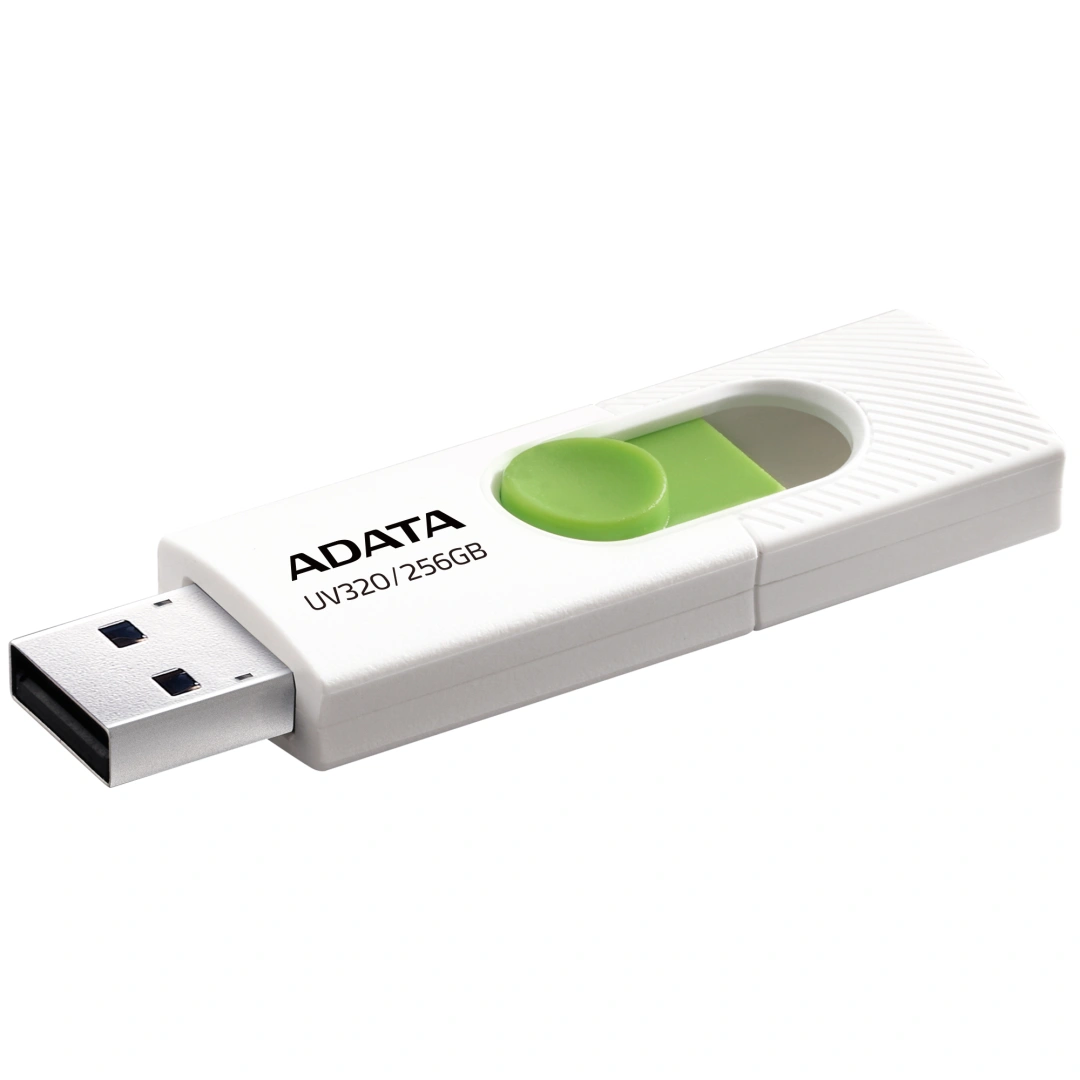 ADATA UV320 256GB, USB 3.2, bílo-zelená