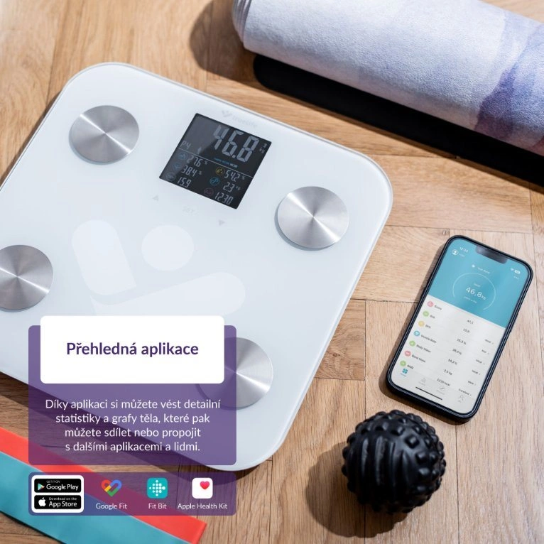 TrueLife FitScale W6 BT - Bioelektrická impedanční váha