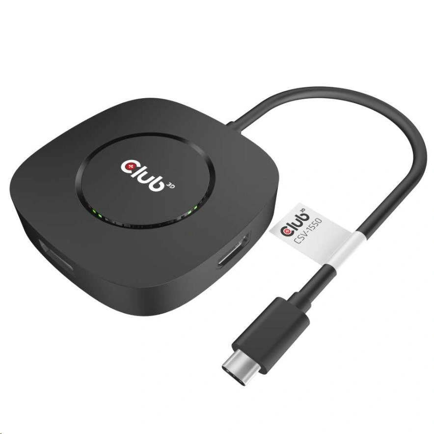 Club3D video hub MST, USB-C - 3x DisplayPort