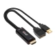 Club3D adaptér HDMI - DisplayPort 1.2, M/F, 4K@60Hz, aktivní, 25cm, černá