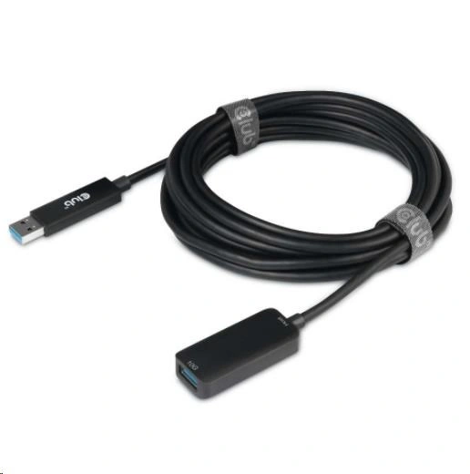 Club3D prodlužovací kabel USB-A 3.2 Gen2, M/F, 10Gbps, 5m, černá