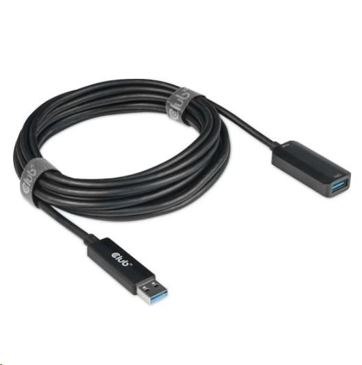 Club3D prodlužovací kabel USB-A 3.2 Gen2, M/F, 10Gbps, 5m, černá