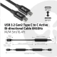 Club3D kabel USB-C 3.2 Gen2, M/M, 8K@60Hz, 5m, černá