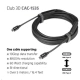 Club3D kabel USB-C 3.2 Gen2, M/M, 8K@60Hz, 5m, černá