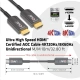 Club3D kabel HDMI AOC, M/M, 4K@120Hz, 8K@60Hz, High Speed, 10m, černá