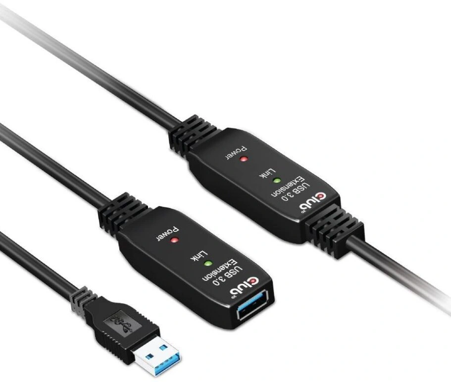 Club3D prodlužovací kabel USB 3.2 Gen1 M/F 28AWG, aktivní, 10m