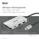 Club3D HUB USB-C PD, 2x USB-C, 2xUSB-A