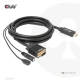 Club3D kabel HDMI na VGA, M/M, 28AWG, 2m