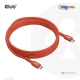 Club3D kabel USB-C, USB-IF Certifikovaný 480Mb, PD 240W(48V/5A) EPR, obousměrný, 3m