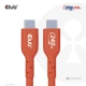 Club3D kabel USB-C, USB-IF Certifikovaný 480Mb, PD 240W(48V/5A) EPR, obousměrný, 3m