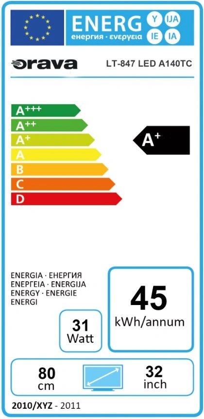 Orava LT-847 - 80cm HDready TV