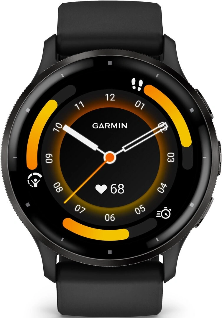 Garmin Venu® 3, Slate/Black, Silicone band