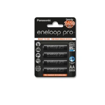 Panasonic Eneloop Pro AA, HR06, 2500mAh, Ni-MH, 4ks