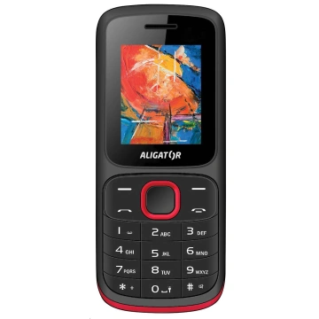 Aligator D210 Dual SIM, černo-červený