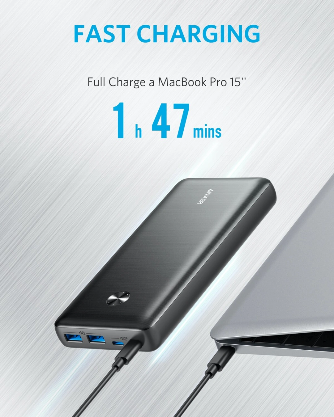 Anker powerCore III Elite, 25600mAh, 87W, 2x USB-C, PowerIQ 3.0