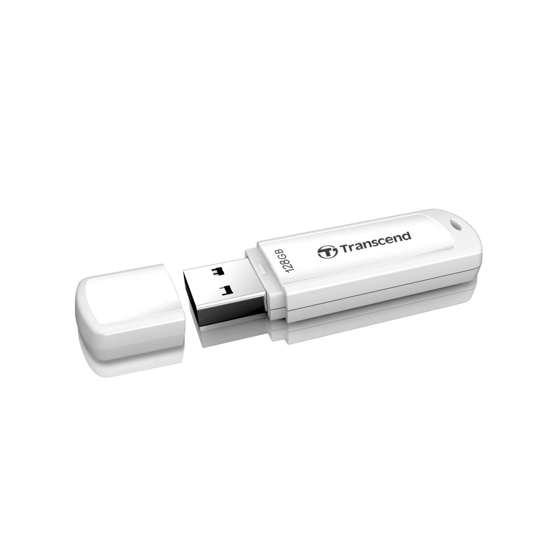 Transcend JetFlash 730 128 GB USB 3.1 Gen 1, bílá