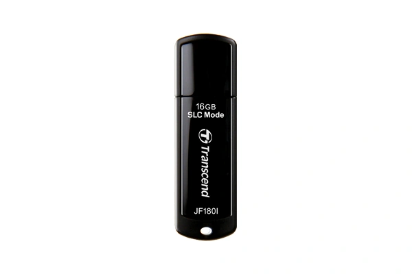 Transcend 16GB JetFlash 180I, USB 3.0 průmyslový flash disk (SLC mode), 155MB/s R, 135MB/s W, černá